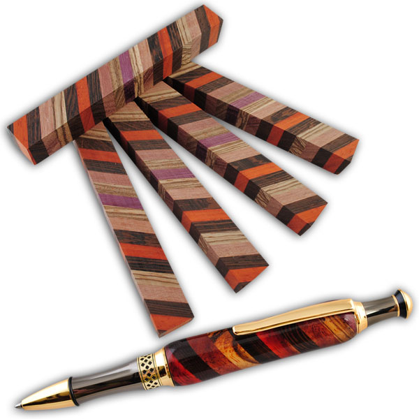 Laminated pen blank style woodturningz Laminated pen blank style woodturningz