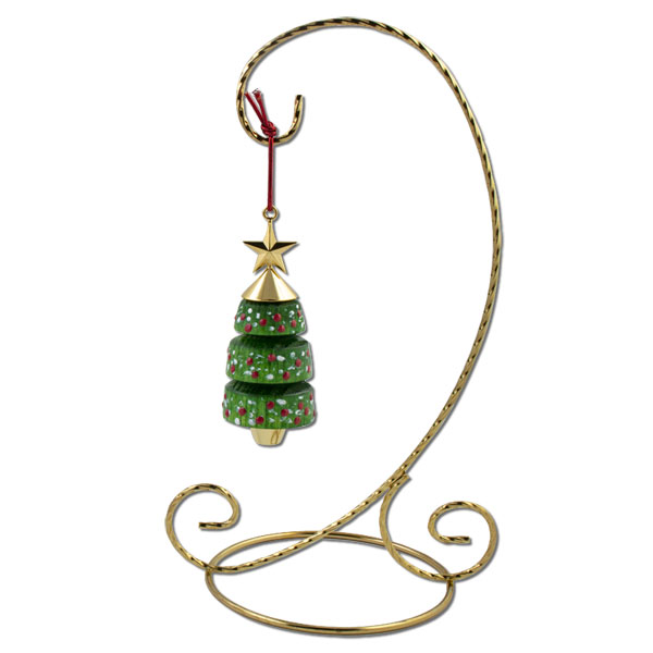 Single Ornament Stand 9.5" Gold WoodTurningz