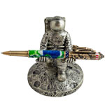 Astronaut Pen Stand - Antique Pewter