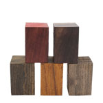 Exotic Wood Bottle Stopper 5 pk (1.5" sq)