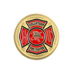 Bottle Stopper Emblem - Volunteer Fire Dept.