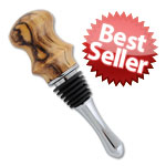 Chrome Teardrop Bottle Stopper