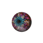 Cabochon - Starburst - Pink (18mm)