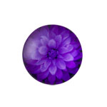 18mm Cabochon - Purple Flower