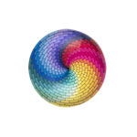 18mm Cabochon - Spiral - Rainbow