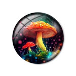 18mm Cabochon - Sunset Mirage Mushrooms