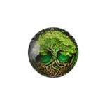 Cabochon - Tree of Life - Green (18mm)