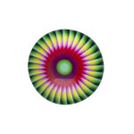 18mm Cabochon - Starburst - Watermelon