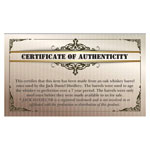 Jack Daniels Pen Blank Certificate (10pk)