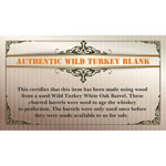 Wild Turkey Pen Blank Cert. (10pk)