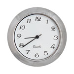 Mini Clock - Chrome - White Arabic