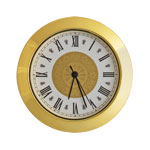Mini Clock - Gold - Fancy Roman