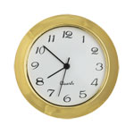 Mini Clock - Gold - White Arabic
