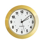 Mini Clock - Gold - EZ Read White Arabic