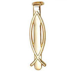 Slimline Clip - Fish 24kt Gold