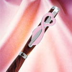 Slimline Breast Cancer Clip - Chrome