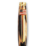 Slimline Clip - USA Flag 24kt Gold