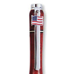 Slimline Clip - USA Flag Chrome