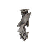 Dolphin Sea Life Pen Clip - Antique Pewter