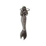 Mermaid Sea Life Pen Clip - Antique Pewter