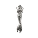 Mermaid Sea Life Pen Clip - Chrome