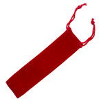 Draw String Pen Pouch - Red