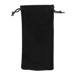 Draw String 3 x 7" Pouch - Black