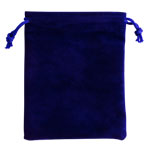 Draw String 4 x 5" Pouch - Navy Blue