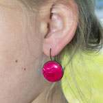 Clasp Back Earrings - Gunmetal