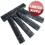 Inlace Acrylester 5/8" - Black & Silver Pen Blank