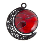 Moon Cameo Pendant - Black