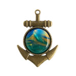 Anchor Pendant - Antique Brass