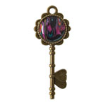 Key Pendant - Antique Brass