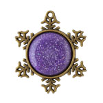 Snowflake Pendant - Antique Brass