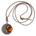 Moon Pendant w/necklace - Ant Silver
