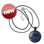 Large Round Pendant - Black