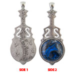 Violin Pendant - Antique Silver
