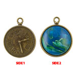Watch Pendant - Antique Brass