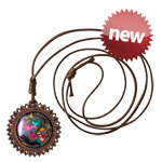 Big Wood Pendant w/necklace - Deluxe