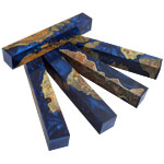 Hybridz Burl Mallee Pen Blank - Blue