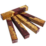 Hybridz Burl Mallee Pen Blank - Red