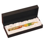 Satin Bed Pen Box w/White Satin Bed Int.