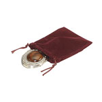 Suedene Cloth Drawstring Pouch - Maroon