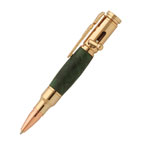 Mini 30 Cal Bolt Action Gold Pen