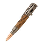Mini 30 Cal Bolt Action Gun Metal Pen