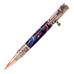Statue of Liberty Flag Bolt Action pen kit in Antique Pewter