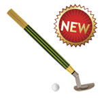 Gold desktop golf pen kits - Putter