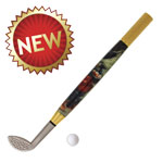 Gold Desktop Golf Pen Kit - Wood