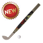 Gunmetal Desktop Golf Pen Kit - Wood