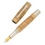 Majestic Fountain Pen - Chrome/Gold